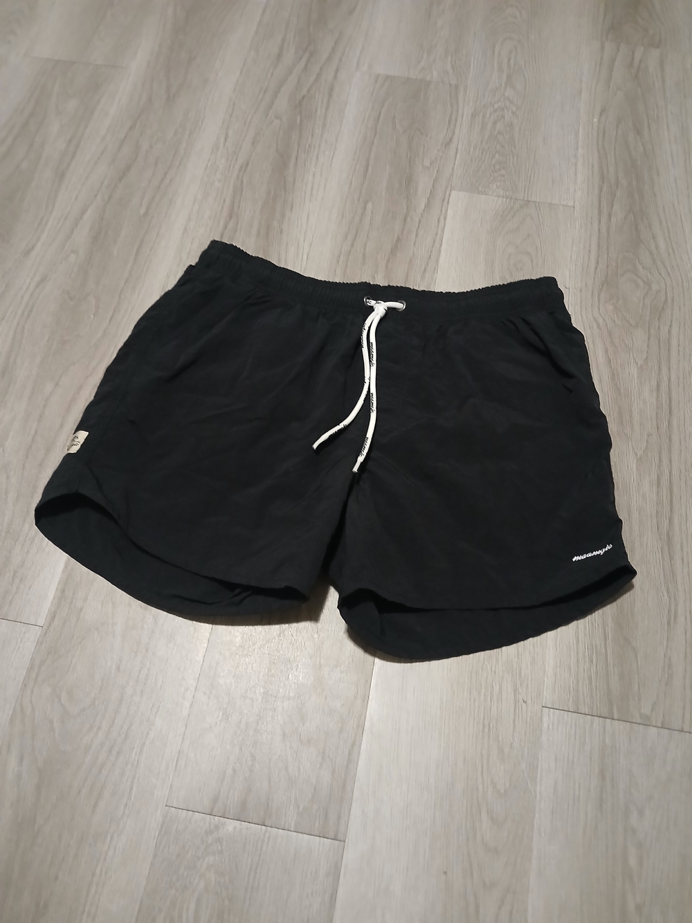 Maamgic‎ Men’s Swim Trunks/Shorts Black Nylon Pockets Large
